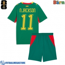Fotballdrakt Barn Senegal Nicolas Jackson #11 Bortedraktsett VM 2026 Kortermet (+ Korte bukser)
